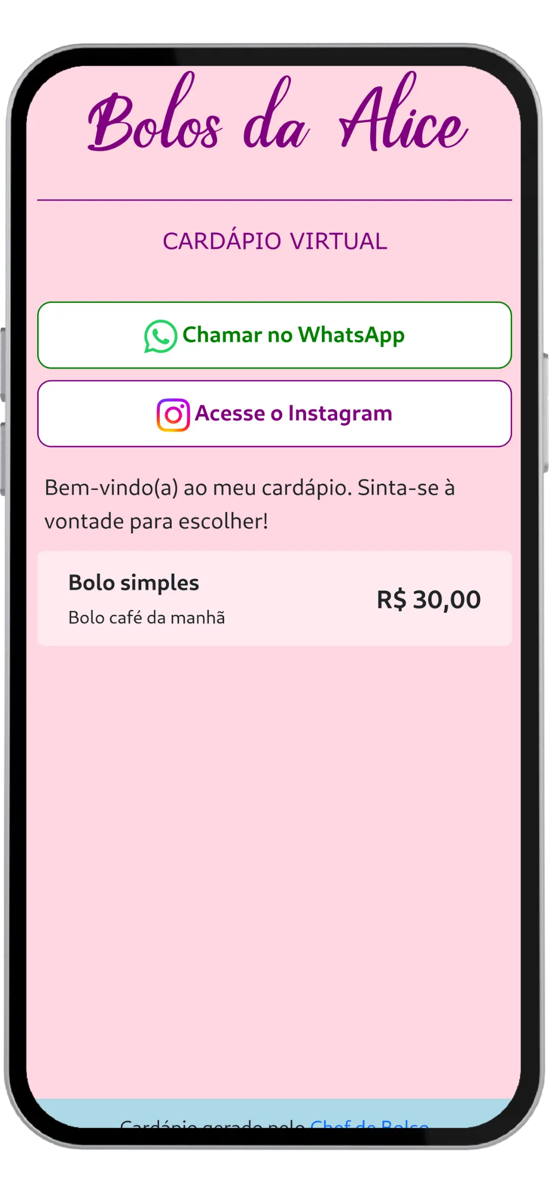 Cardápio Digital